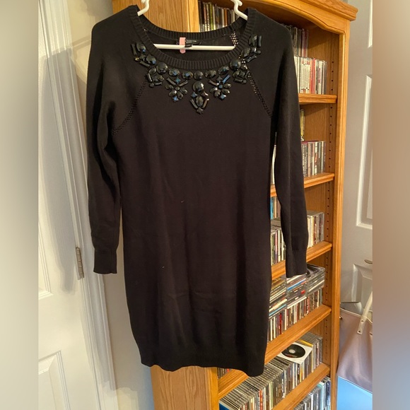 Ann Taylor Black Sweater Dress - Picture 3 of 6